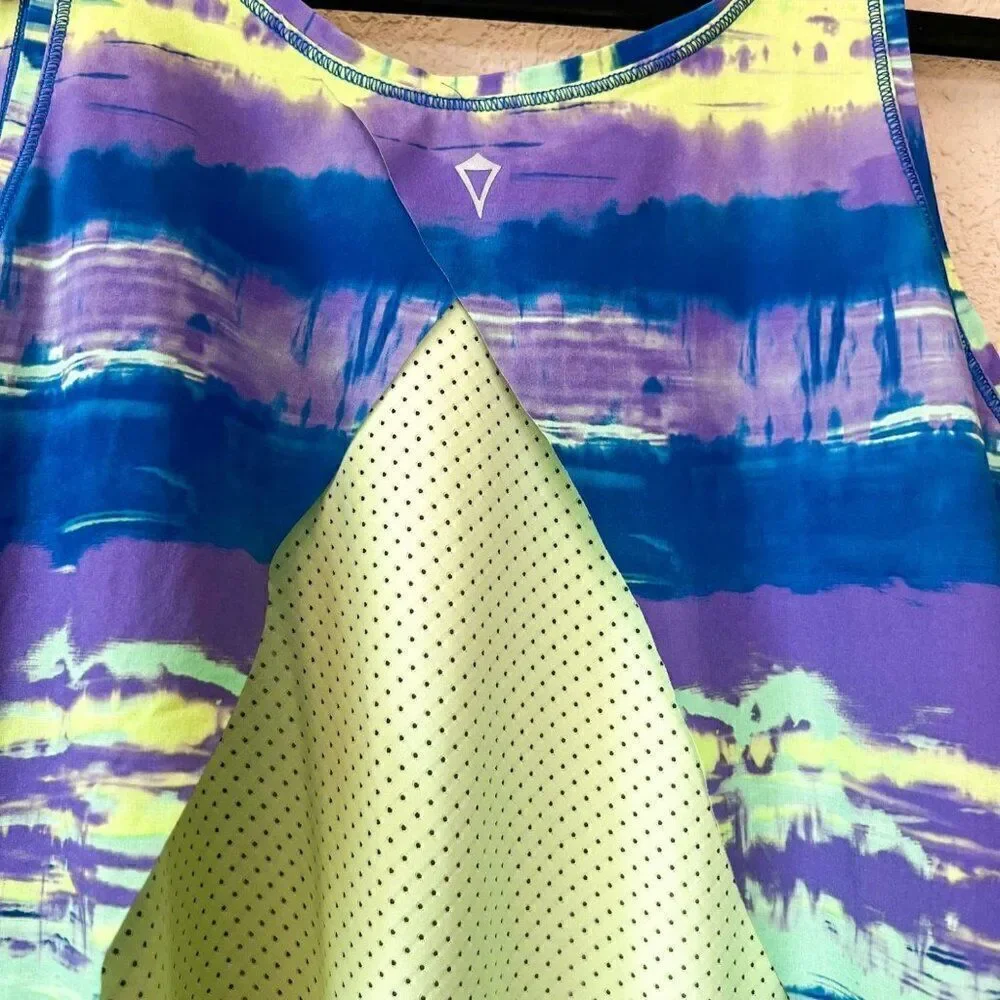 Ivivva by Lululemon Run Day Fun Day Singlet Breathable Tank Size 14